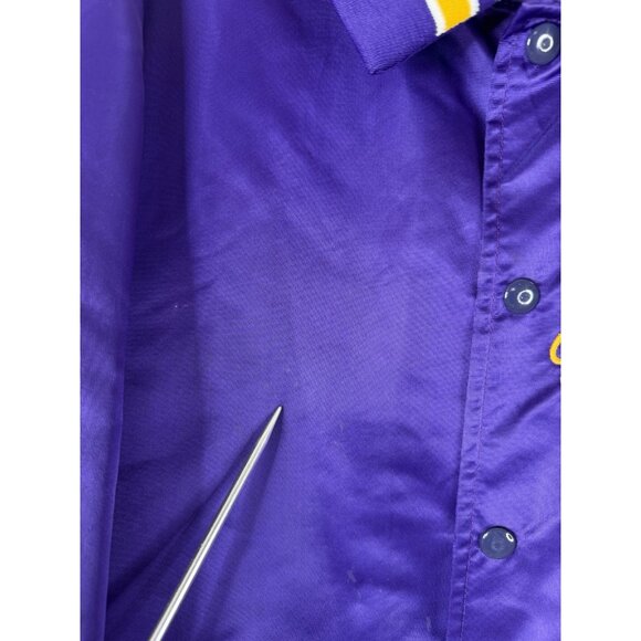 VTG Washington Huskies Satin Jacket Mens L Made In USA Front Back Spell Out READ - Picture 8 of 16